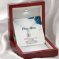To My Mom, Lots Of Hugs And Kisses To My Mom, Jewelry For Her, Necklace With Message Card, Silver Pendant For Mom, Alluring Beauty Necklace, Gift For Mother