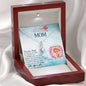 To My Mom, Thanks For Wiping Away My Fears, Silver Pendant For Mom, Necklace With Message Card, Happy Mother's Day, Gift Ideas For Mother, Jewelry For Her