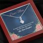 To My Mom, Alluring Beauty Necklace, Mother Daughter Gift, Jewelry For Her, Silver Necklace With Message Card, Mother's Day, Birthday, Christmas, Anniversary