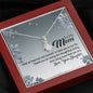 To My Mom, Thanks For Being The Most Loving And Caring Mom, Silver Pendant For Mom, Necklace With Message Card, Happy Mother's Day, Gift Ideas For Mother