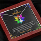 To My Mom, I Feel Like The Luckiest Daughter On Earth, Alluring Beauty Necklace, Mother Daughter Gift, Jewelry For Her, Necklace With Message Card, Mother's Day