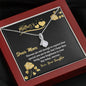 To My Mom, Flowers Are Not Enough To Express How Special You Are To Me, Necklace With Message Card, Alluring Beauty Necklace, Jewelry For Her, Silver Pendant