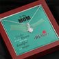To My Mom, Happy Mother's Day To My Beautiful And Unique Mom, Jewelry For Her, Silver Pendant For Mom, Necklace With Message Card, Alluring Beauty Necklace