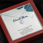 To My Mom, Lots Of Hugs And Kisses To My Mom, Jewelry For Her, Necklace With Message Card, Silver Pendant For Mom, Alluring Beauty Necklace, Gift For Mother