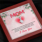 To My Mom, I Find Myself To Be Blessed With A Loving, Caring & Wonderful Mom, Silver Pendant For Mom, Necklace With Message Card, Alluring Beauty Necklace