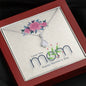 To My Mom, Happy Mother's Day, Jewelry For Her, Silver Pendant For Mom, Necklace With Message Card, Alluring Beauty Necklace, I Love You, Birthday, Anniversary
