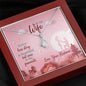Alluring Beauty Necklace With White Gold Finish, Every Love Story Is Beautiful But Ours Is My Favorite Necklace For Wife, Pendant With Message card, Couple Jewelry, Gift For Valentine's Day, Birthday, Anniversary, Present For Her