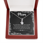 to My Mom, I Appreciate You So Much, Alluring Beauty Necklace, Pendant for Wife, Gift for Mother's Day, Christmas, Birthday, Mom/Daughter Gifts