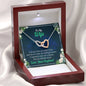 Two Hearts Necklace With Message Card, Gold/Silver Heart Necklace, Gift For Wife, To My Wife You Are Already Mine, Jewelry For Her
