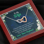 Two Hearts Necklace With Message Card, Gold/Silver Heart Necklace, Gift For Wife, To My Wife You Are Already Mine, Jewelry For Her