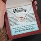 To My Mommy, Interlocking Hearts Necklace, Gift For Mom, Mother's Day Special Gift, Mom's Birthday Gift, Pendant for Mom, Jewelry Gift for Mom, Necklace for Mom, Precious Gift For Mom