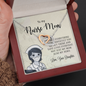 To My Nurse Mom, Interlocking Hearts Necklace, Birthday, Mother's Day, Christmas, Anniversary, Gift For Her From Daughter, Valentine's Day, Jewelry For Mom, Pendant For Mom From Daughter