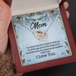 Mom, Interlocking Hearts Necklace With For All The Words That Sometimes Go Unspoken Message Card, Jewelry For Her, Mother's Day Gift, Anniversary, Birthday Gift For Her, Pendant For Her