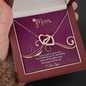 Mom, Interlocking Hearts Necklace With Your Ways are Special Just Like You Message Card, Mother's Day Gift, Pendant For Her, Anniversary, Birthday, Gift For Her, Jewelry For Her