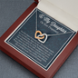 To My Daughter On Your Pregnancy, Interlocking Hearts Necklace Gift With Pregnancy Is The Only Time When You Fall in Love Message Card, Pregnancy Gift For Your Daughter, Pendant For Her, Necklace For Her