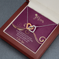 Mom, Interlocking Hearts Necklace With Your Ways are Special Just Like You Message Card, Mother's Day Gift, Pendant For Her, Anniversary, Birthday, Gift For Her, Jewelry For Her