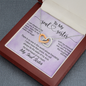 To My Soul Sister, Interlocking Hearts Necklace With You Will Always Be The Sister Of My Soul, The Best Friend Of My Heart Message Card, Necklace for Her, Birthday, Gift For Her, Jewelry For Her