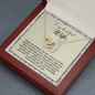 To My Beautiful Wife, Interlocking Hearts Necklace With I Love You More Than Words Can Say Message Card, Pendant For Her, Birthday, Anniversary, Gift For Her, Jewelry For Her