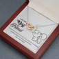To My Best Friend, Interlocking Hearts Necklace With I Pinky Promise To Annoy You Forever Message Card, Birthday, Gift For Her, Jewelry For Her, Necklace for Her, Pendant For Her