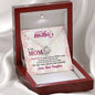 To My Mom, Thank You For Always standing strong Enough To Protect Me, Silver Knot Pendant For Mom, Necklace With Message Card, Happy Mother's Day, Birthday