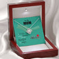 To My Mom, A Mother Is Like A Flower, Knot Pendant For Your Mom, Necklace With Message Card, Gift Ideas For Mom, Silver Knot Pendant, Birthday, Anniversary