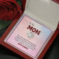 To My Mom, Your Smile Gives Us The Courage To Face The New Day With Joy, Jewelry For Her, Silver Knot Pendant, Necklace With Message Card, Pendant For Mom