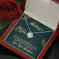 To My Mom, I Appreciate All Your Love And Dedication, Jewelry For Her, Silver Pendant, Necklace With Message Card, Gift For Mom, Knot Pendant, Anniversary