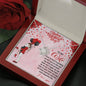 Valentine's Day Gift For Wife, Silver Pendant, Gift For Couples, To My Wife I Look Forward To Growing Old With You Necklace, Necklace With Message Card, Jewelry For Her