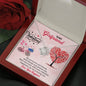 Gift For Girlfriend/Soulmate/Wife, Love Knot Pendant For Her, Necklace With message Card, Couple Jewelry, Present For Valentine's Day, Couple Collection