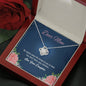 To My Mom, Knot Pendant For Your Beautiful Mother, Gift Ideas For Mother/Daughter, Silver Pendant, Necklace With Message Card, Jewelry For Her, Birthday