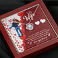 To My Wife Being With You Is My Only Dream Silver Knot Pendant, Necklace With Message Card, Gift For Wife, Couple Collection For Valentine's Day, Christmas, Anniversary And Birthday