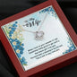 To My Wife You Have Been A Blessing In My Life Knot Necklace, Necklace For Her, Pendant with Message card, Gift For Valentine's Day, Birthday, Anniversary, Couple Gifts, Jewelry For Her