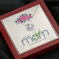 To My Mom, Happy Mother's Day, Knot Pendant For Your Mom, I Love You Necklace, Necklace With Message Card, Gift Ideas For Mom, Birthday, Silver Knot Pendant