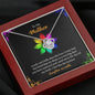 To My Mom, You Have Nurtured and Cared Since The Day Of My Birth, Jewelry For Her, Knot Pendant For Mother, Necklace With Message Card, Silver Pendant, Birthday