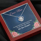 To My Mom, Knot Pendant For Your Beautiful Mother, Gift Ideas For Mother/Daughter, Silver Pendant, Necklace With Message Card, Jewelry For Her, Birthday