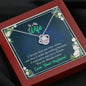 To My Wife You Are Already Mine Knot Pendant, Gift For Wife, Necklace With A Beautiful Message Card, Anniversary, Valentine's Day, Silver Pendant For Wife
