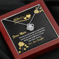 To My Mom, Flowers Are Not Enough To Express How Special You Are To Me, Birthday, Silver Knot Pendant For Mom, Gift Ideas For Mother, Necklace With Message Card