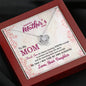 To My Mom, Thank You For Always standing strong Enough To Protect Me, Silver Knot Pendant For Mom, Necklace With Message Card, Happy Mother's Day, Birthday