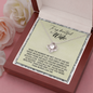 To My Beautiful Wife, Love Knot Necklace With I Love You More Than Words Can Say Message Card, Pendant For Her, Birthday, Anniversary, Gift For Her, Jewelry For Her