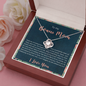 My Bonus Mom, Love Knot Necklace, Mother’s Day Gift For Her, Christmas, Birthday, Anniversary, Gift For Her, Jewelry For Her, Necklace For Her, Pendant For Her