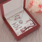 To My Wife, Love Knot Necklace With I Promise You My Whole Life & Whole Heart Message Card, Jewelry For Her, Birthday Gift, Anniversary, Gift For Her, Pendant For Her