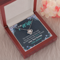 To My Wife, Love Knot Necklace With You Are My Queen Forever Message Card, Jewelry For Her, Anniversary, Birthday, Gift For Her, Pendant For Her