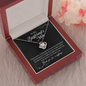 To My Boyfriend's Mom, Love Knot Necklace With Thanks You For Everything Message Card, Mother's Day Gift, Birthday, Anniversary, Pendant For Her, Jewelry For Her