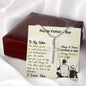 To My Dad, Always & Forever Father & Son, Happy Father's Day, Necklace With Message Card, Gift Ideas For Dad, Necklace, Birthday, Artisan Crafted Cross Necklace