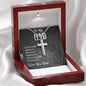 To My Dad, I Love You Dad, Happy Father's Day, Necklace With Message Card, Gift Ideas For Dad, Necklace, Birthday, Artisan Crafted Cross Necklace