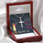 To My Dad, You Are The Only Shining Star, Happy Father's Day, Necklace With Message Card, Gift Ideas For Dad, Necklace, Birthday, Artisan Crafted Cross Necklace