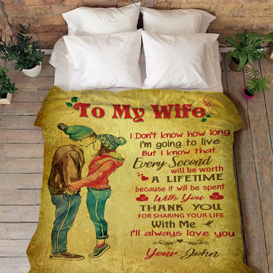 "I Will Always Love You" To My Wife Blanket