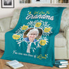 Personalized Grandma/Nana/Papa Photo Blanket With Grand Kids/Kids Names