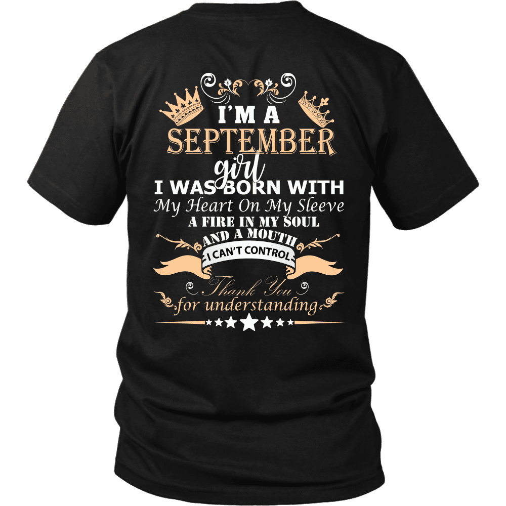 I am a september girl deals t shirt