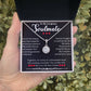 TO MY GORGEOUS SOULMATE, ETERNAL HOPE NECKLACE WITH MESSAGE CARD, GIFT FOR HER, BIRTHDAY AND ANNIVERSAY GIFT, UNIQUE GIFT FOR HER